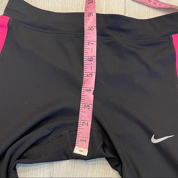 Nike Dri-Fit Running Black and Pink Capri Leggings Size Small - Picture 4 of 10